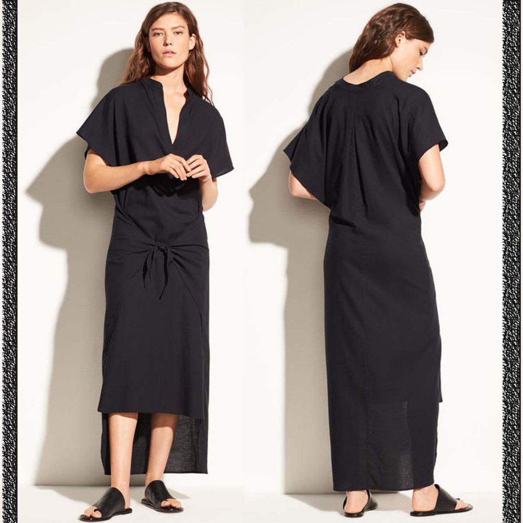 Nwt Vince Wrap Front Cotton Dress Size Small 2-6